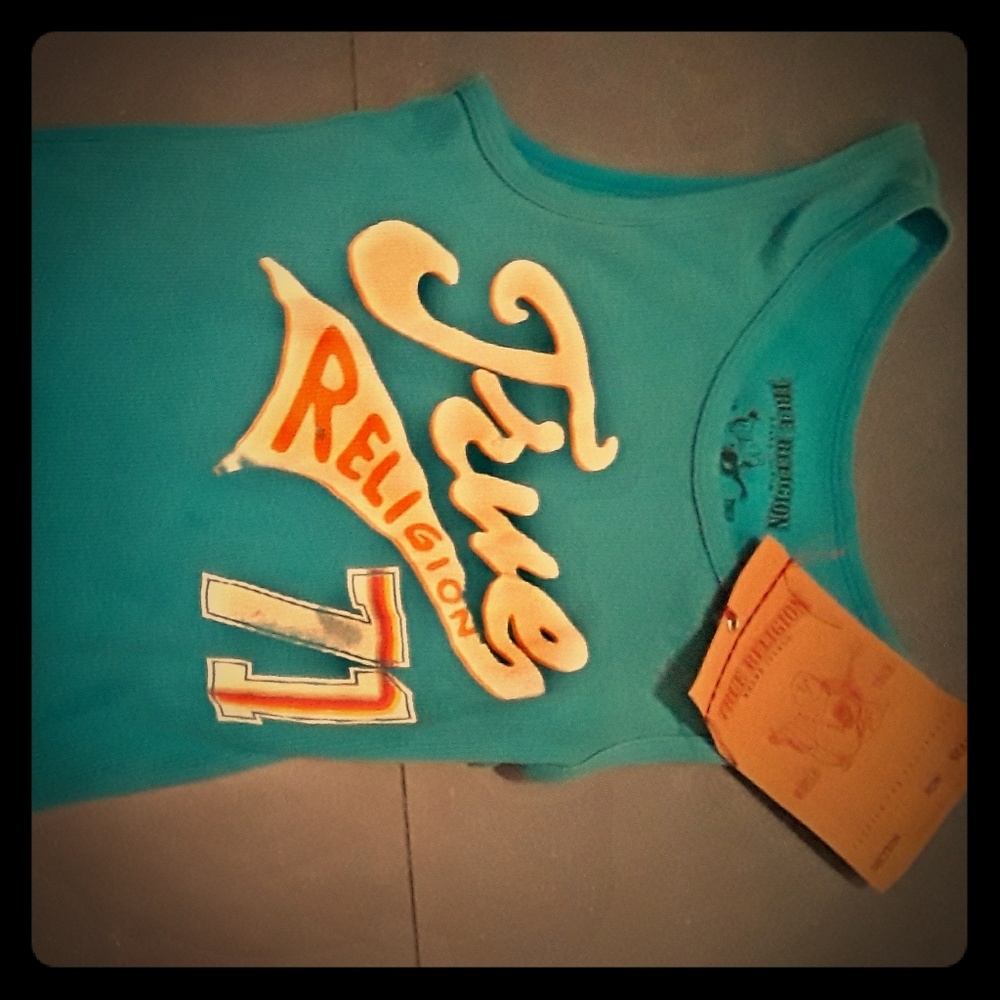 True Religion girls tank top M 7-8